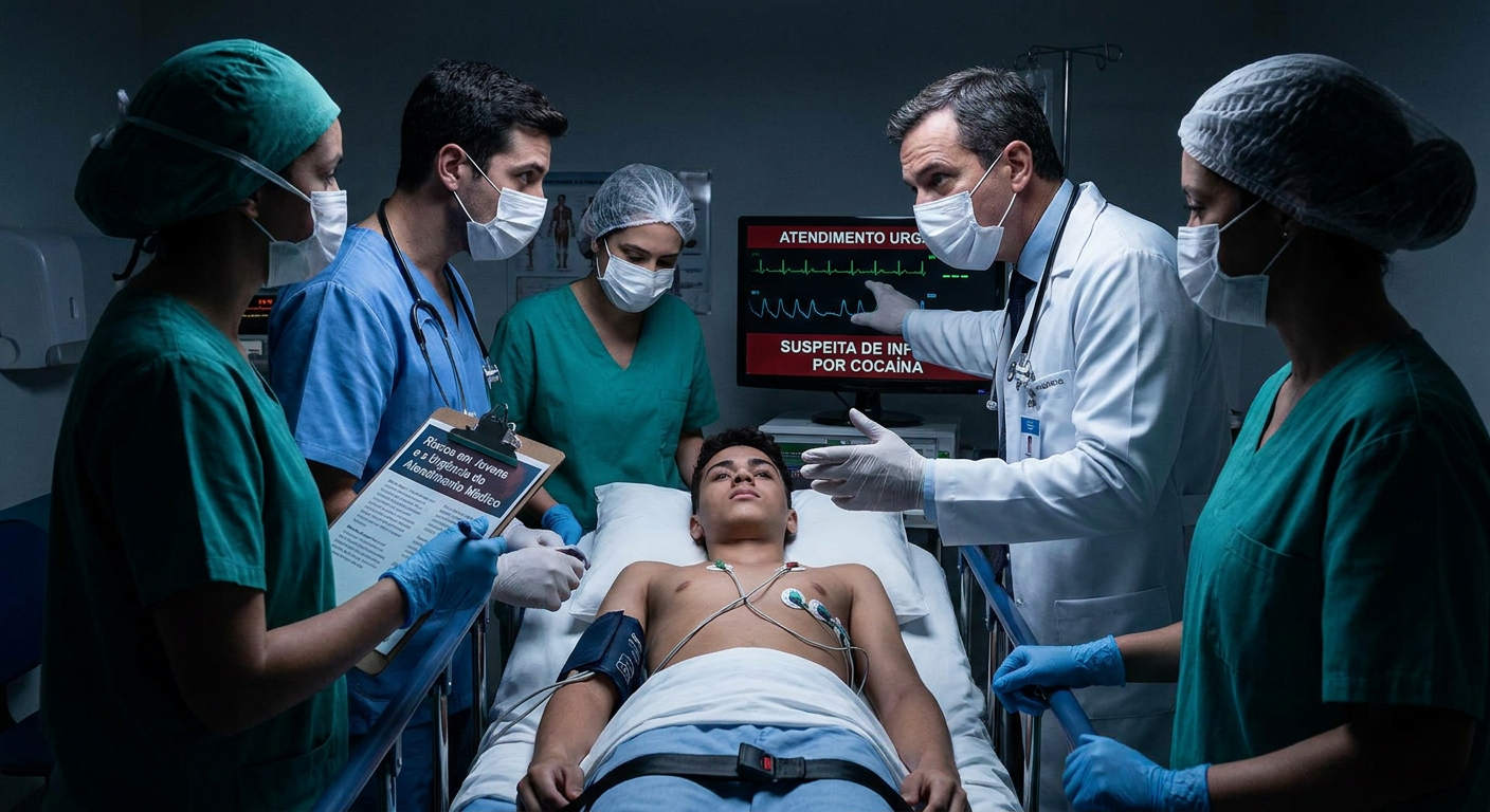 Infarto por Cocaína: Riscos em Jovens e a Urgência do Atendimento Médico
